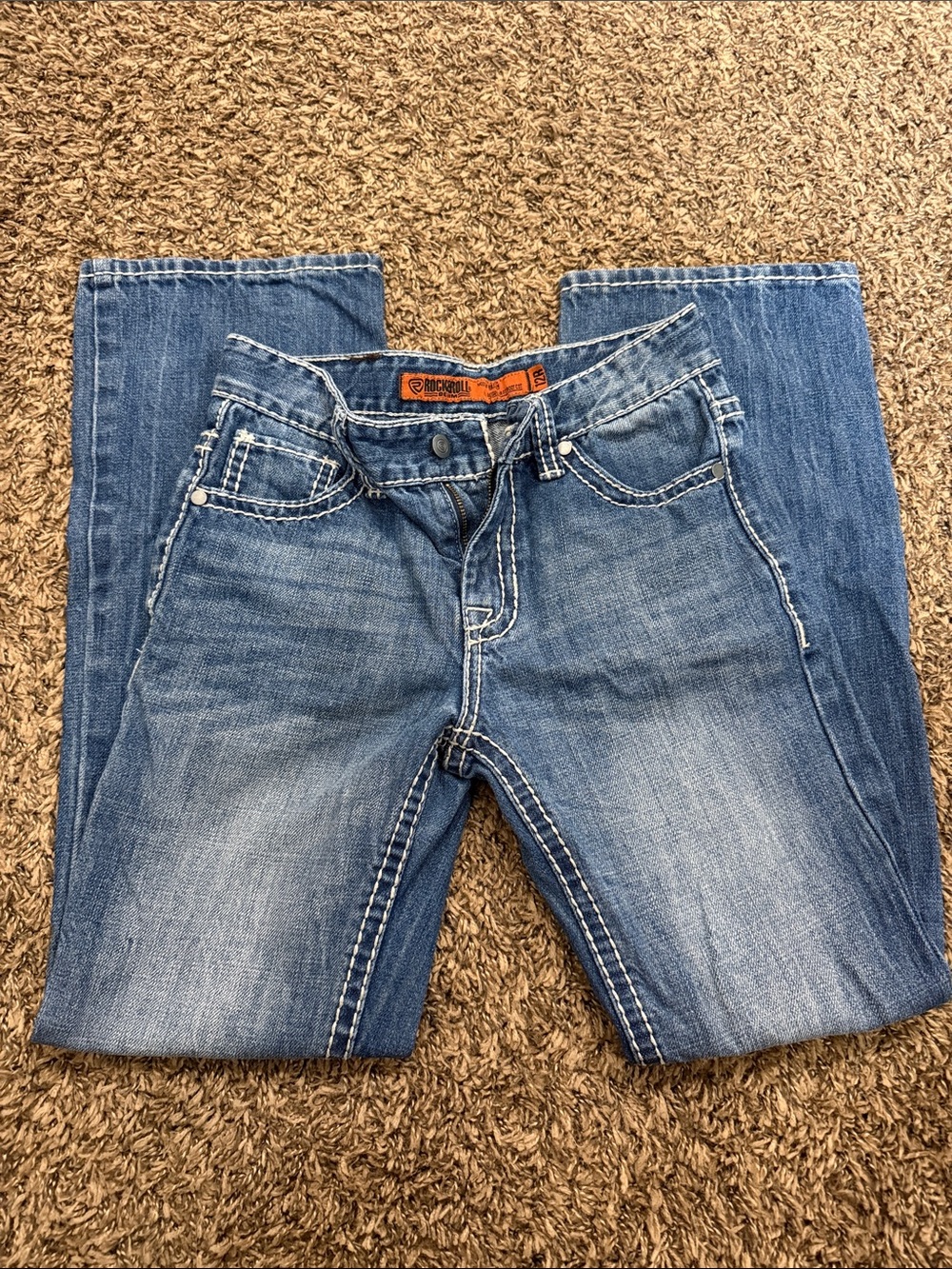 Rock and Roll denim boys’s size 12R regular fit bootcut jeans